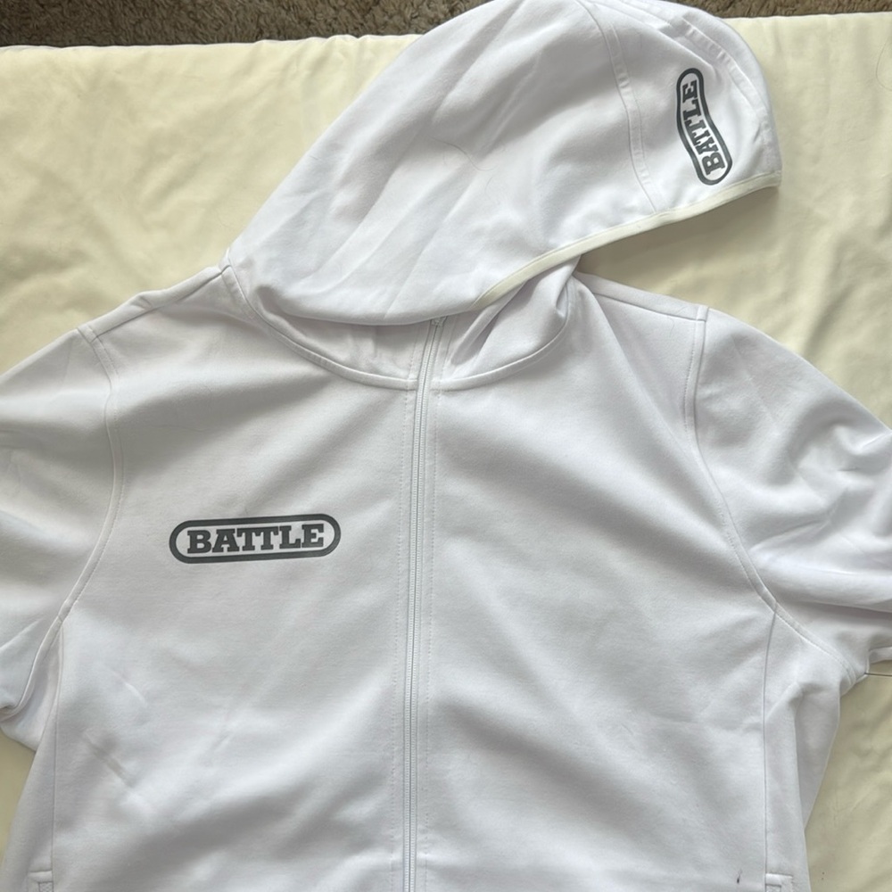 Battle White Mens 2XL track jacket